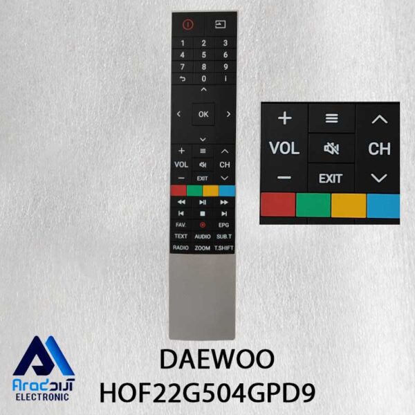 کنترل اصلی تلویزیون دوو HOF22G504GPD9