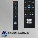 کنترل اصلی تلویزیون هوشمند ایکس ویژن 49XTU735