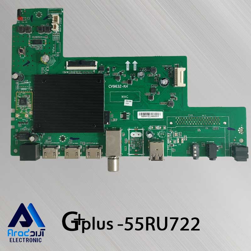 55RU722---ئذ مین برد تلویزیون جی پلاس 55RU722N