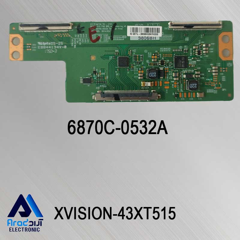 برد تیکان تلویزیون ایکس ویژن 43XT515