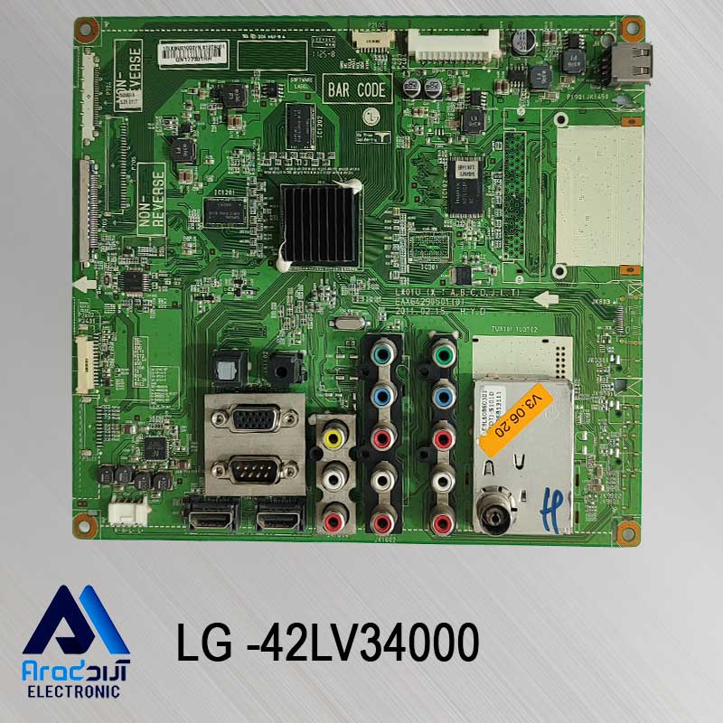 مین برد تلویزیون ال جی 42LV34000