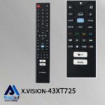 کنترل اصلی تلویزیون هوشمند ایکس ویژن 43XT725