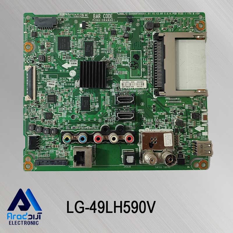 مین برد تلویزیون ال جی 49LH590V