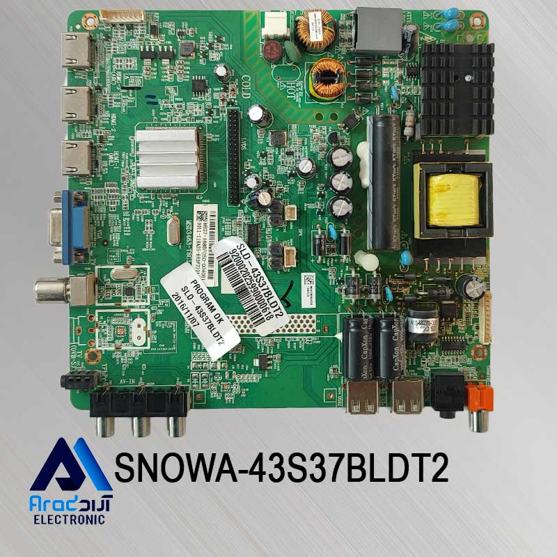 43S37BLDT2 MB مین برد تلویزیون اسنوا 43S34BLDT2