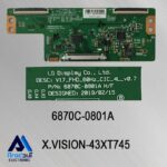 برد تیکان تلویزیون ایکس ویژن 43XT745