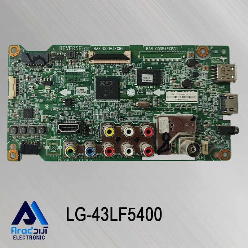مین برد تلویزیون ال جی 43LF5400