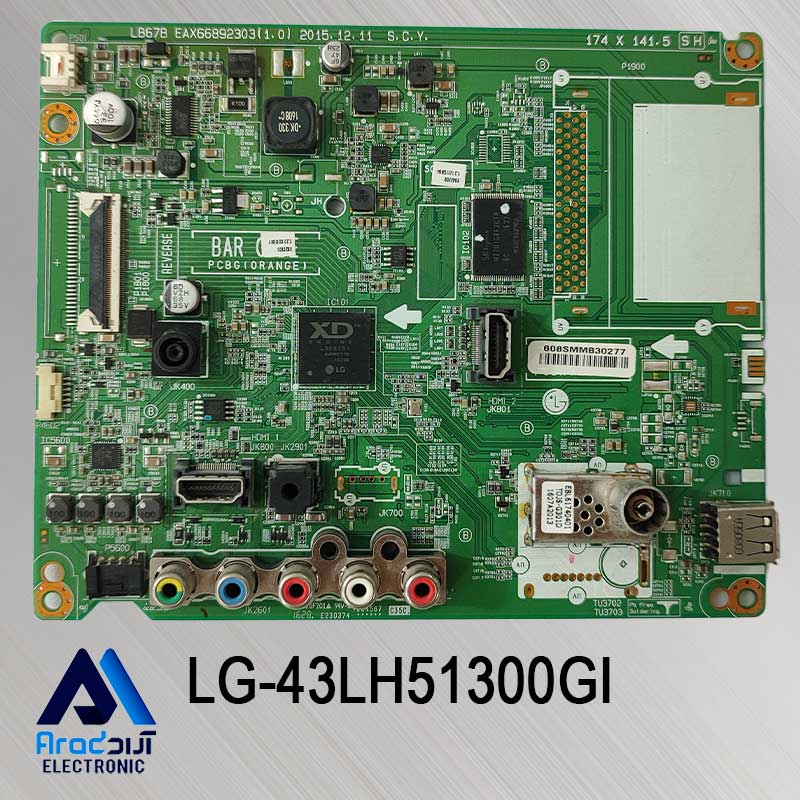 مین برد تلویزیون ال جی 43LH51300GI