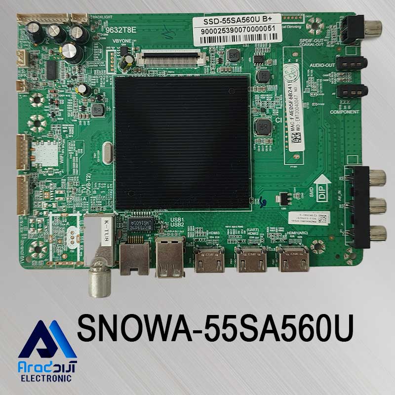 مین برد تلویزیون اسنوا 55SA560U