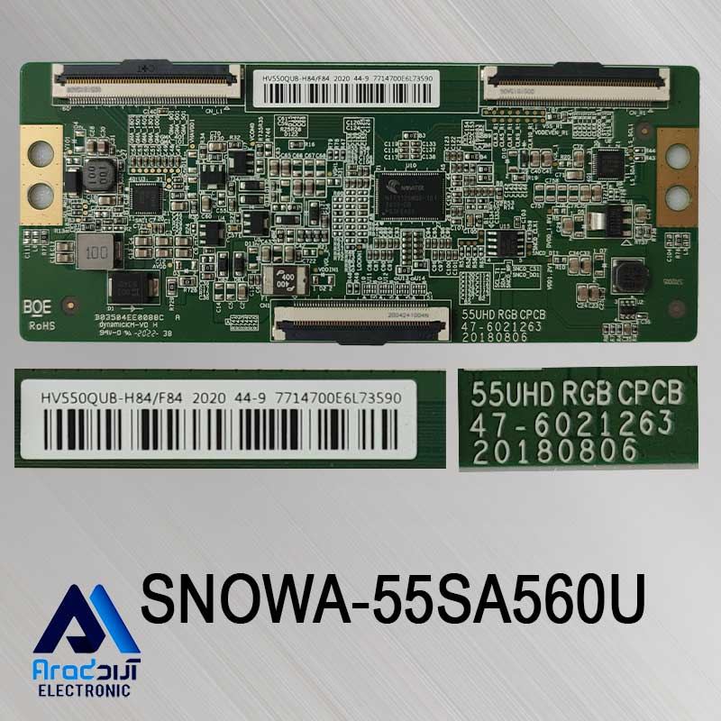 برد تیکان تلویزیون اسنوا 55SA560U