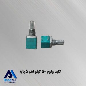 ولوم آمپلی فایر 50 کیلو اهم خودرویی 6 پایه - بدنه سبز